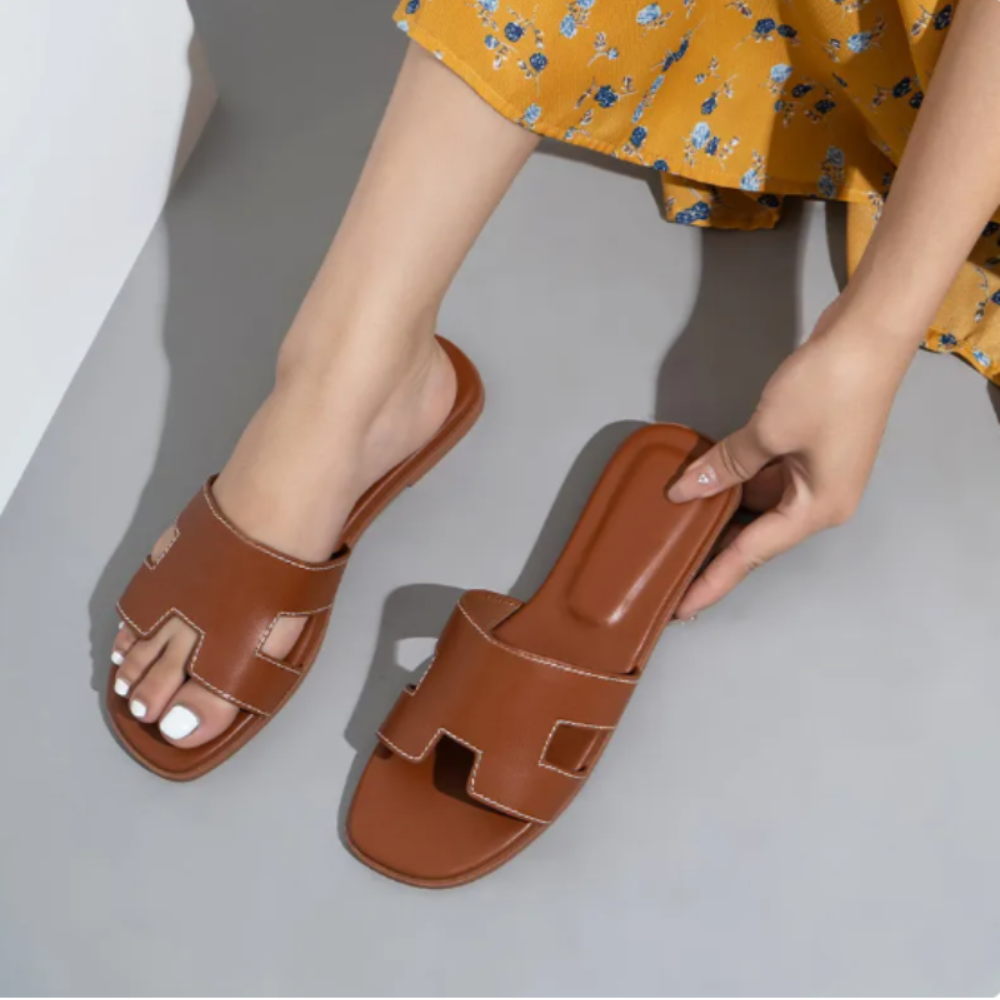 Rasteirinha Feminina Marrom